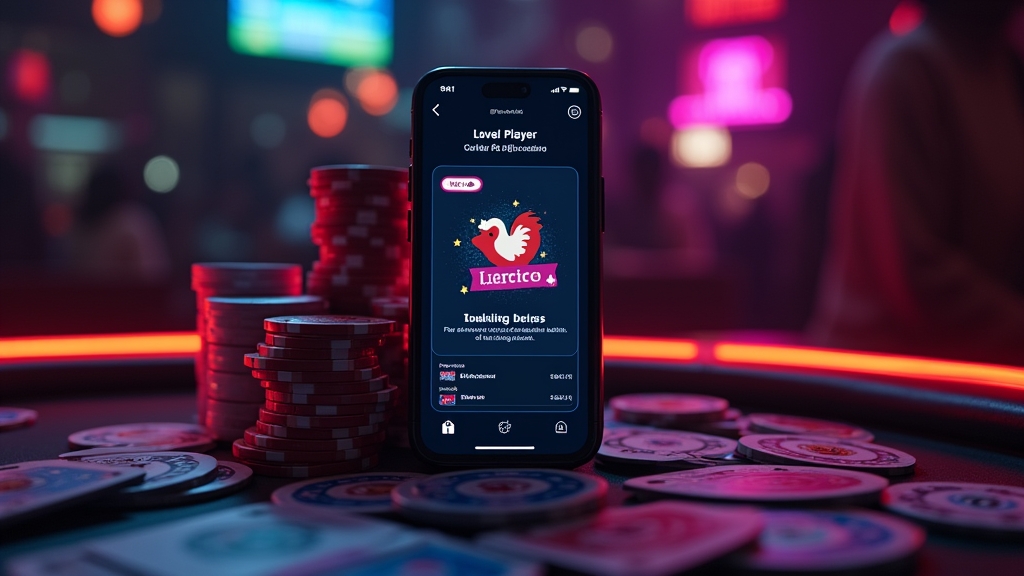 Benachrichtigung für Bestandskunden-Bonus im dunklen Casino-Design