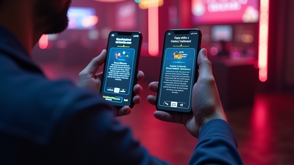 Vergleich von Android und iPhone bei der Installation der App